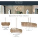Khaite 5 Light 46.5 inch Champagne Bronze Linear Chandelier Ceiling Light