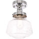 Lyle 1 Light 8 inch Chrome Flush Mount Ceiling Light