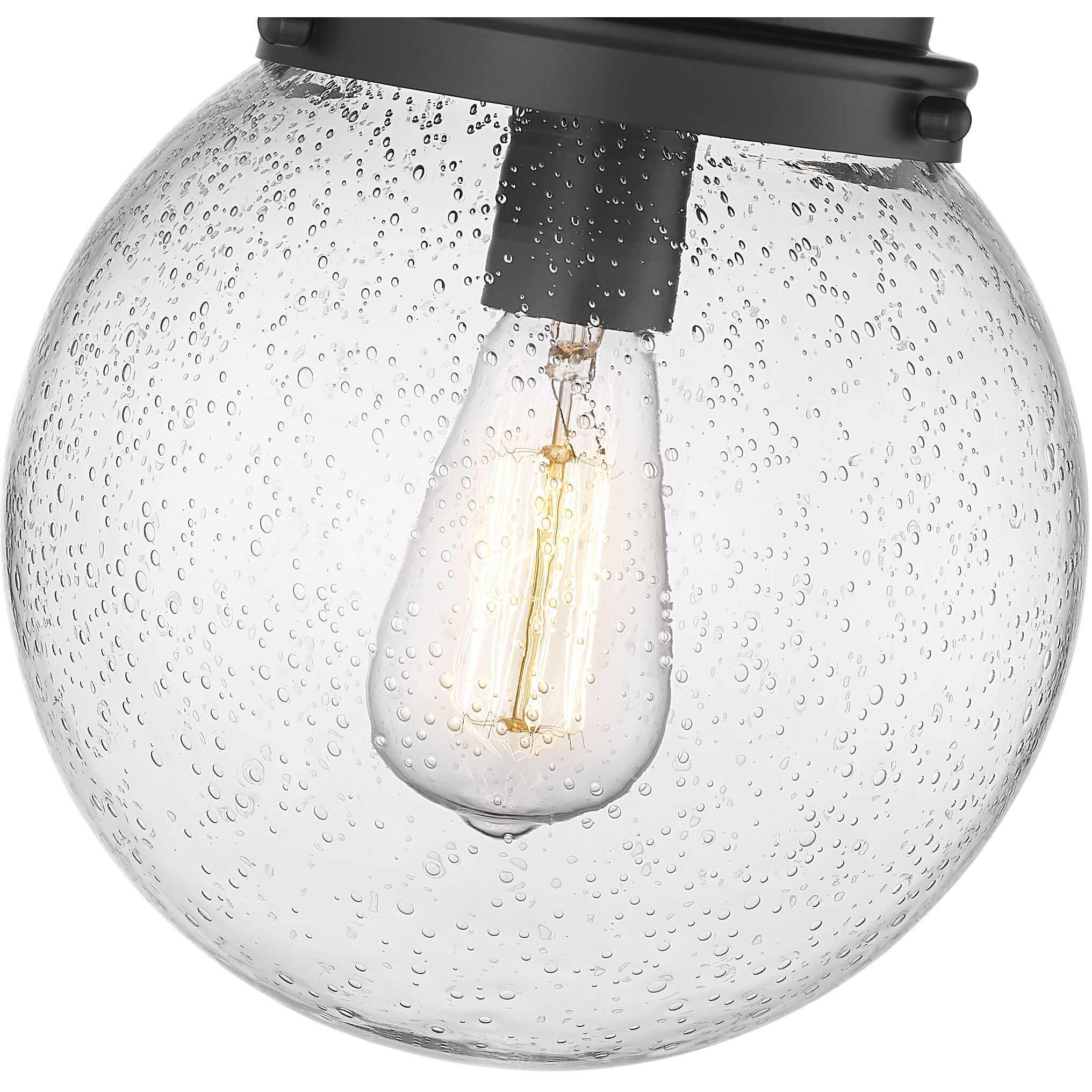 Calhoun 1 Light 9 inch Matte Black Flush Mount Ceiling Light