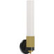 Alora Mood Rue Wall/Vanity Light Wall Light in Matte Black and Brushed Gold
