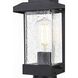 Tioga 1 Light 15 inch Black Outdoor Post Light