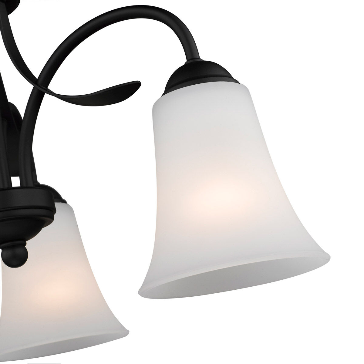 Ridgedale 3 Light 18 inch Black Convertible Dinette Chandelier/Ceiling Mount Ceiling Light