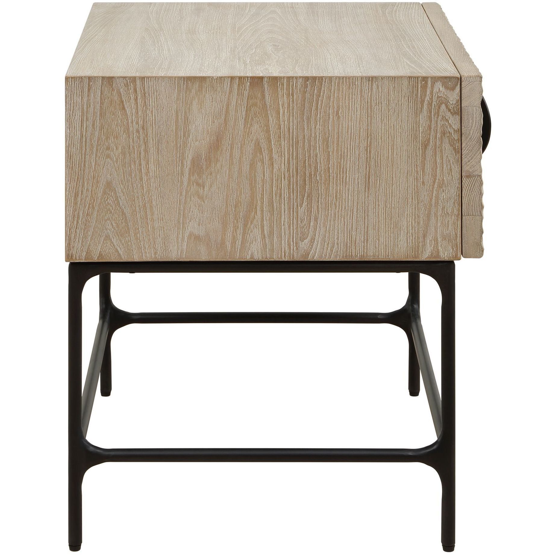 Lunar 26 X 23 inch Elm and Black Side Table