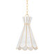 Lyra 1 Light 11 inch Aged Brass Pendant Ceiling Light