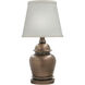Ellie 16 inch Antique Old Bronze Mini Lamp Portable Light