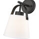 Z-Studio 1 Light 8 inch Matte Black Wall Sconce Wall Light