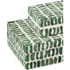 Emerald 6 inch Green and White Boxes, Set of 2