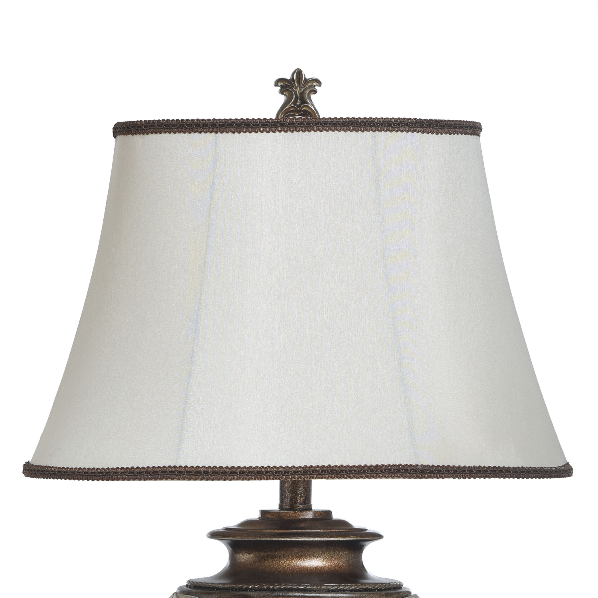 Magonia 28.5 inch 100 watt Cream and Off-White and Antique Gold Table Lamp Portable Light in Antique White with Gold