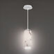 Aragon LED 4.5 inch White Pendant Ceiling Light in 3000K, dweLED