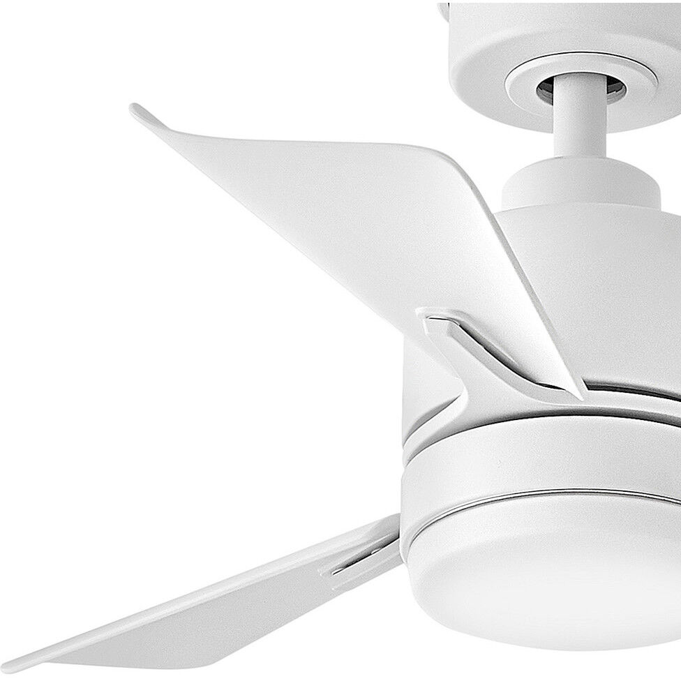 Regency Series Atom 30 inch Matte White Fan