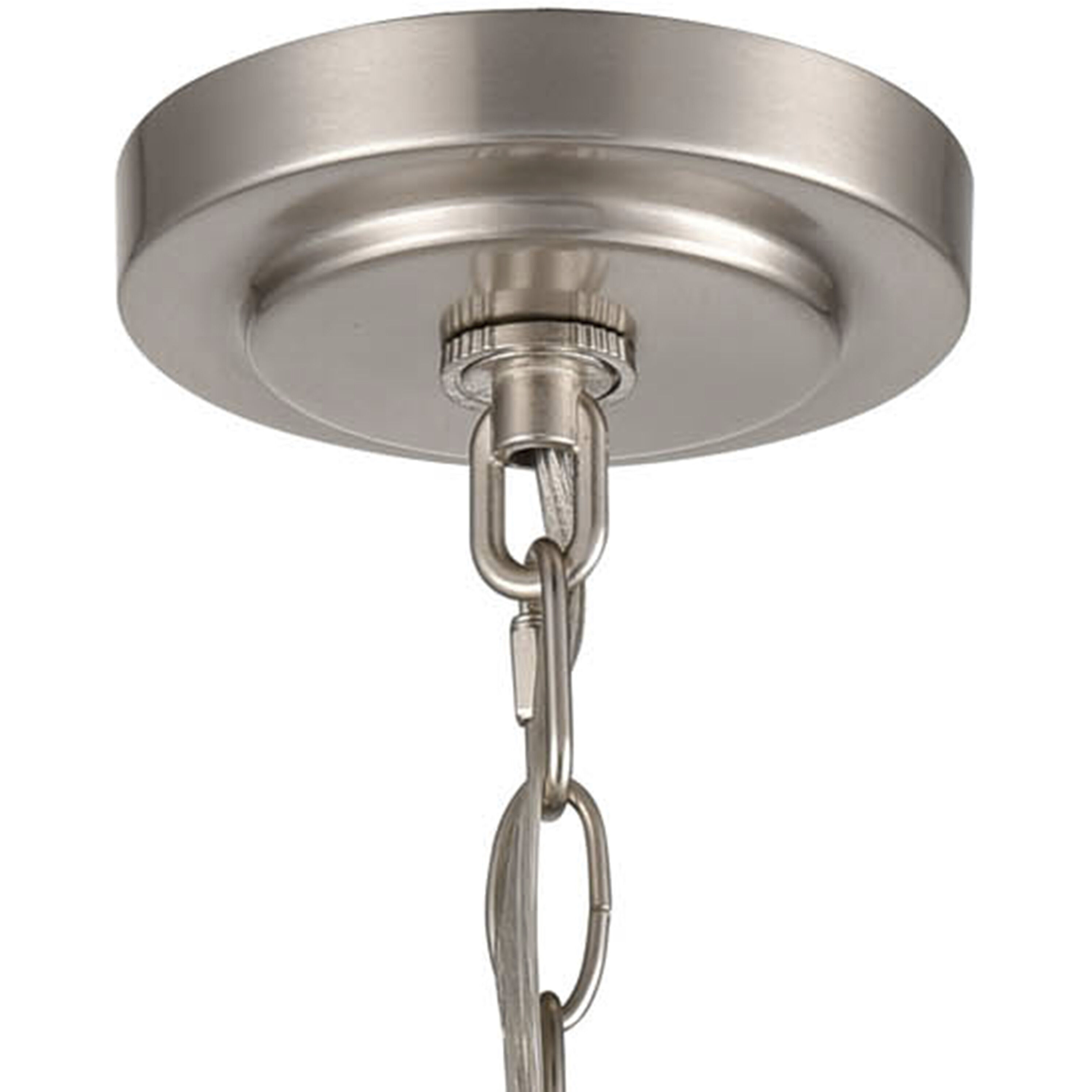 Casual Mission 3 Light 21 inch Brushed Nickel Chandelier Ceiling Light