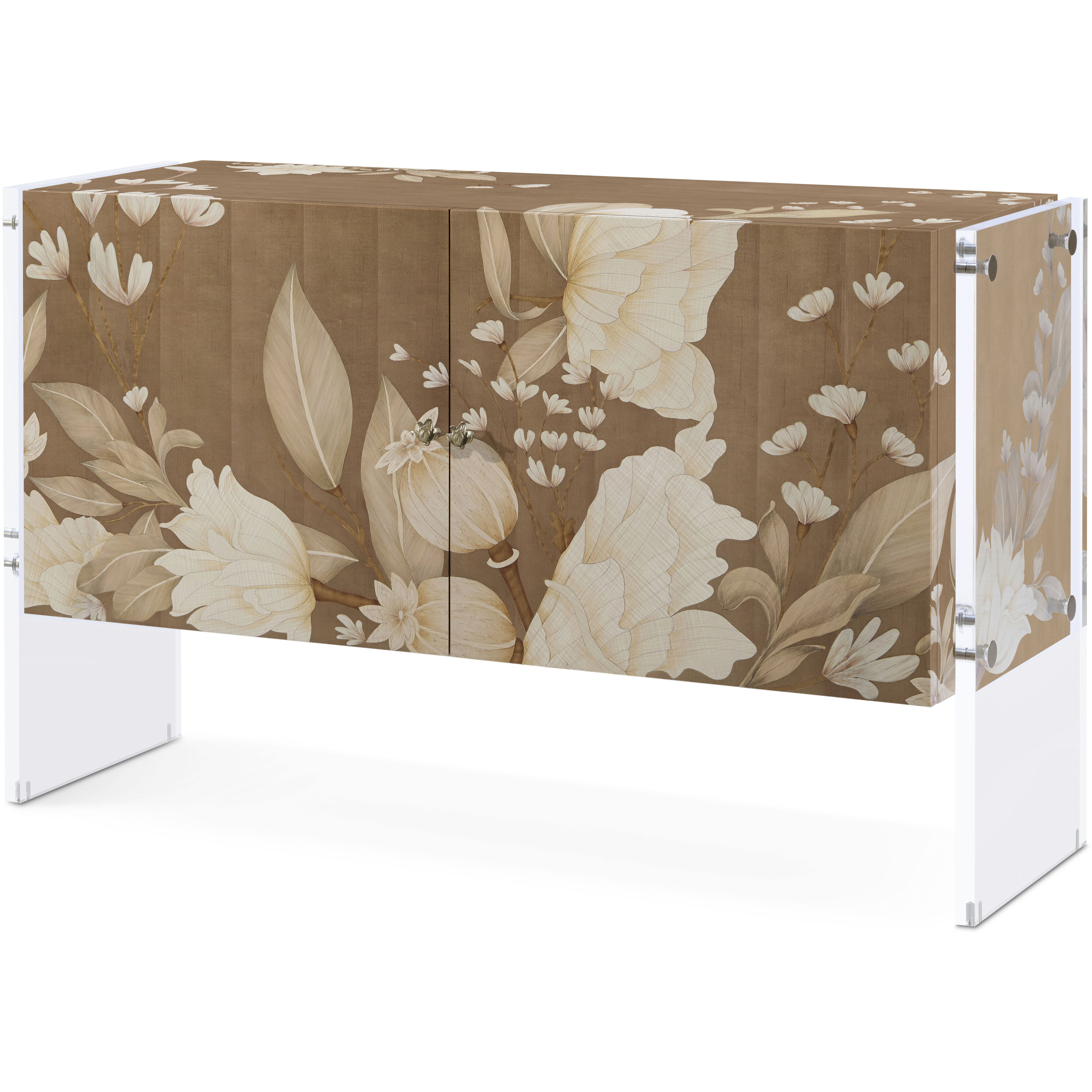 Bouquet Toasted Cashew Cabinet, Wooden, 2-Door