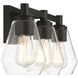 Clarity 3 Light 24 inch Coal Bath Vanity Wall Light