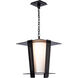 Linea 1 Light 16 inch Coastal Black Outdoor Lantern