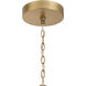 Jezelle LED 34.25 inch Legacy Brass Pendant Ceiling Light