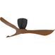 Keanu 56 inch Black and Walnut Outdoor Ceiling Fan