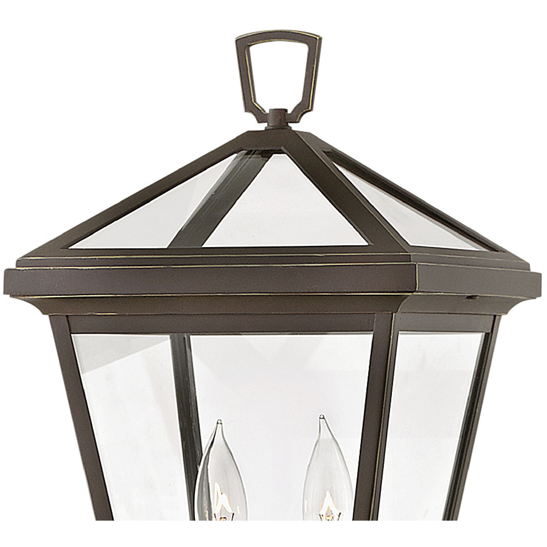 Estate Series Alford Place 2 Light 20.25 inch Oil Rubbed Bronze Outdoor Post Mount Lantern in Non-LED