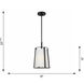 Drew & Jonathan Cortes 1 Light 10 inch Satin Brass Hanging Shade Pendant Ceiling Light