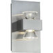 Jet LED 4.7 inch Brushed Nickel Bath Vanity Light Wall Light