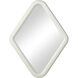 Diamond 33 X 25 inch White with Mirror Wall Mirror