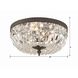 Waltham 3 Light 12 inch English Bronze Flush Ceiling Light in Clear Spectra