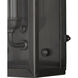 Royster 1 Light 13.75 inch Matte Black/Clear Outdoor Wall Sconce