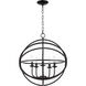 Apollo 5 Light 20 inch Rubbed Oil Bronze Pendant Ceiling Light