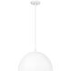 Vega Pendant Ceiling Light in Matte White