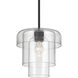 Velique 1 Light 11 inch Dark Matte Black Pendant Ceiling Light