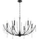 Eloise 6 Light 37.25 inch Matte Black Chandelier Ceiling Light