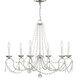 Pennington 6 Light 28 inch Brushed Nickel Chandelier Ceiling Light