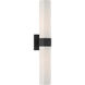 Delgada 2 Light 4.75 inch Dark Matte Black Bath Bar Wall Light