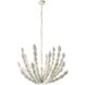 Indi 8 Light 42 inch White Chandelier Ceiling Light, Large