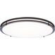 Glamour LED 23.62 inch Black Flush Mount Ceiling Light