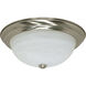 Brentwood 3 Light 15 inch Brushed Nickel Flush Mount Ceiling Light