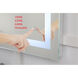 Helios 30 X 18 inch Silver Lighted Wall Mirror