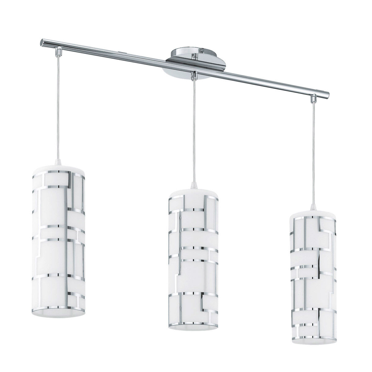 Bayman 3 Light 28.15 inch Chrome Island Trestle Light Ceiling Light