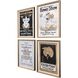 Paragon Black and Brown and Gray and White Framed Art