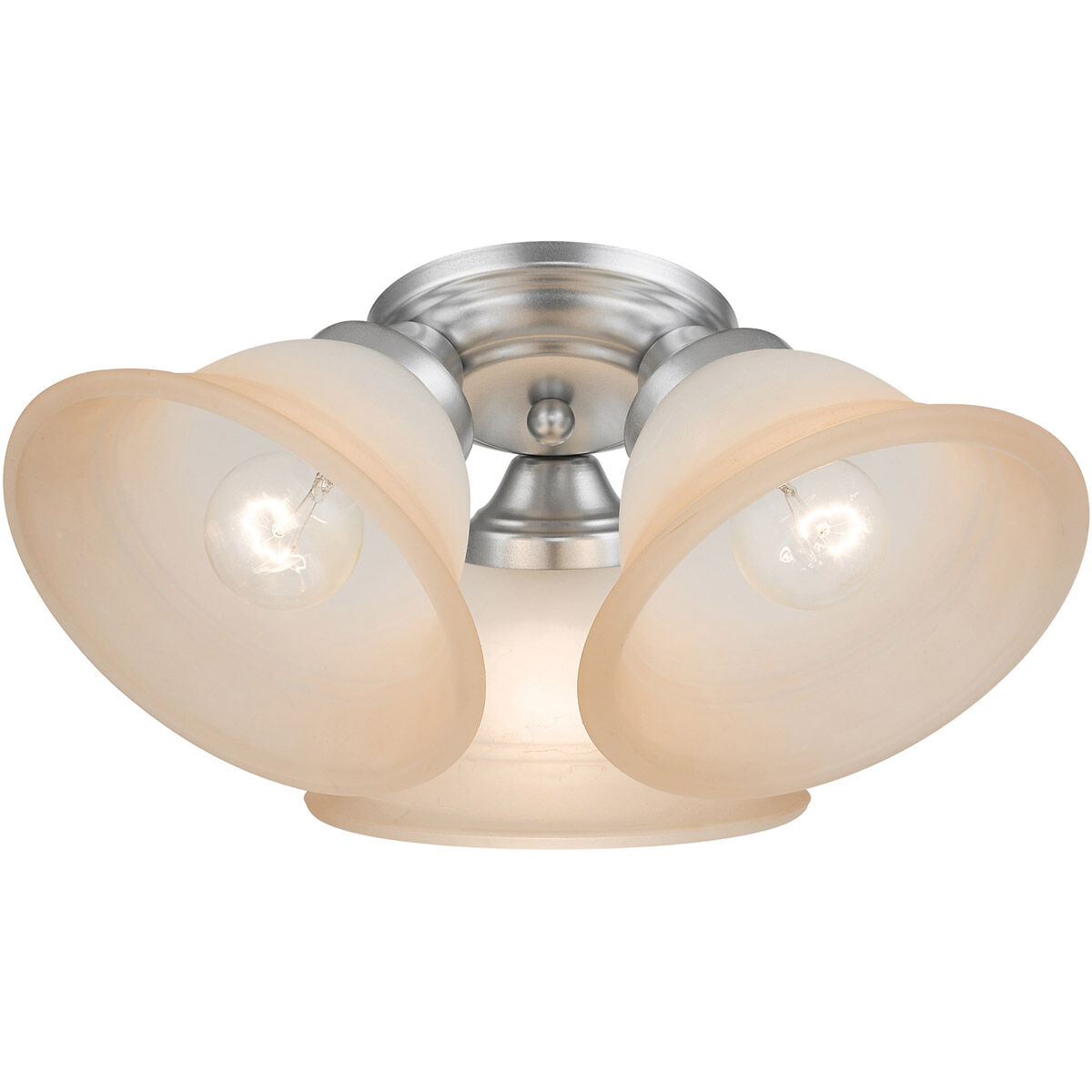 Wynnewood 3 Light 16 inch Painted Satin Nickel Flush Mount Ceiling Light