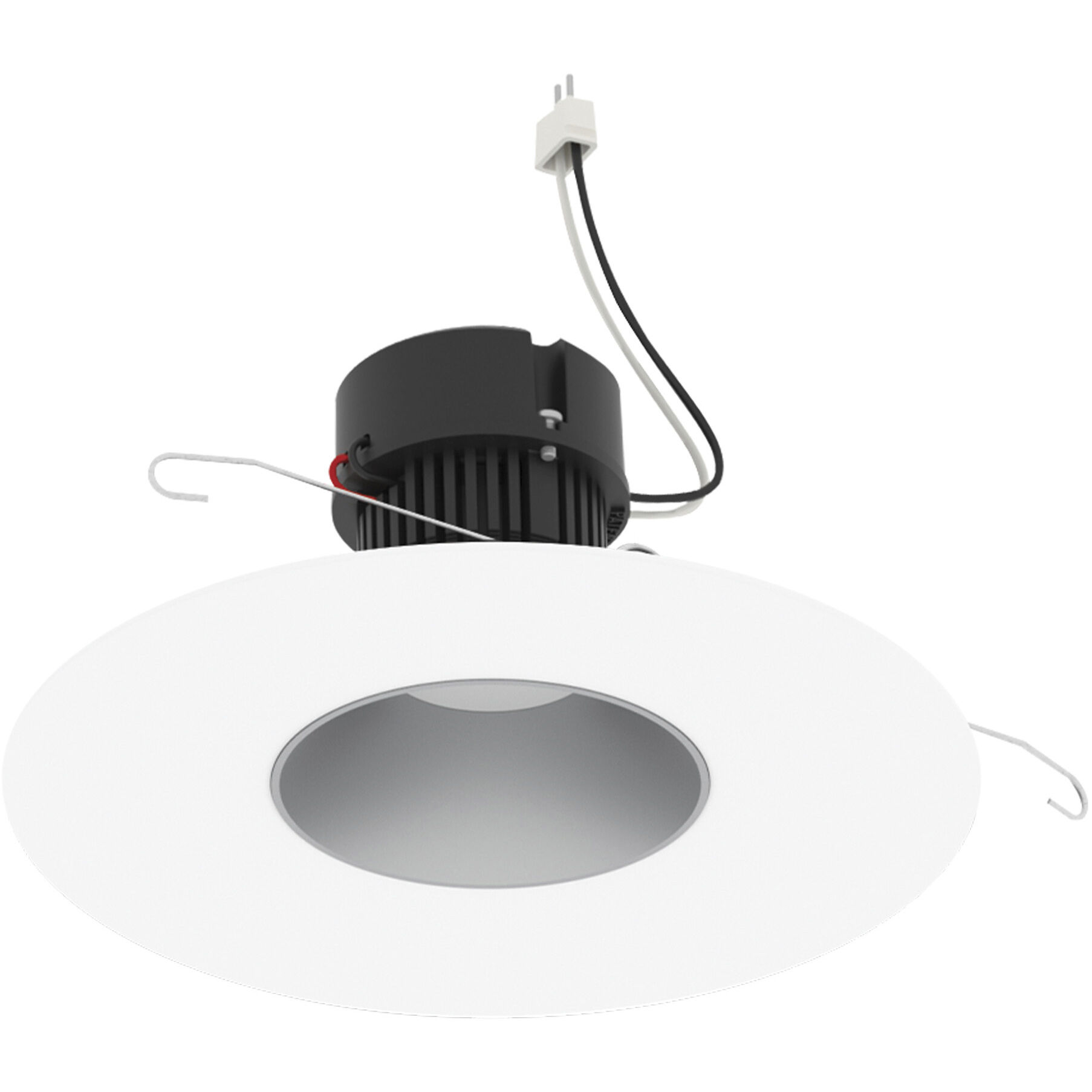 Pearl Haze Reflector / Bright White Flange LED Round Retrofit Reflector in 2700K, Haze / Bright White, 5"/6" Retrofit