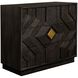 Faulkner Oak and Brushed Gold 3 Drawer Chest