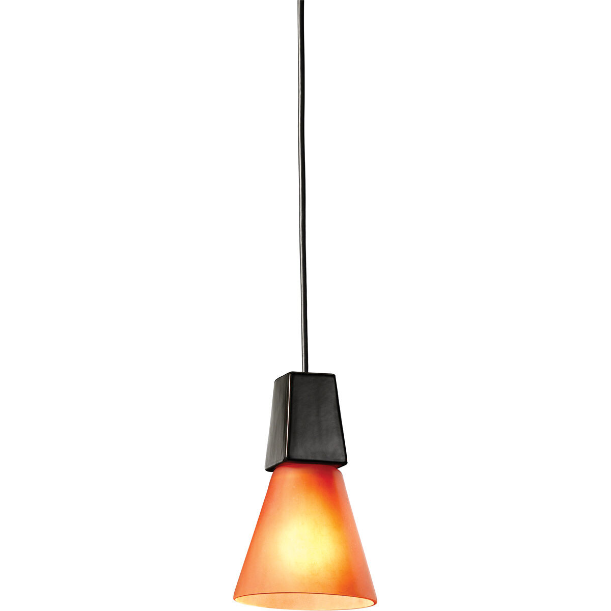 Euro Classics LED 5 inch Gloss Black Pendant Ceiling Light