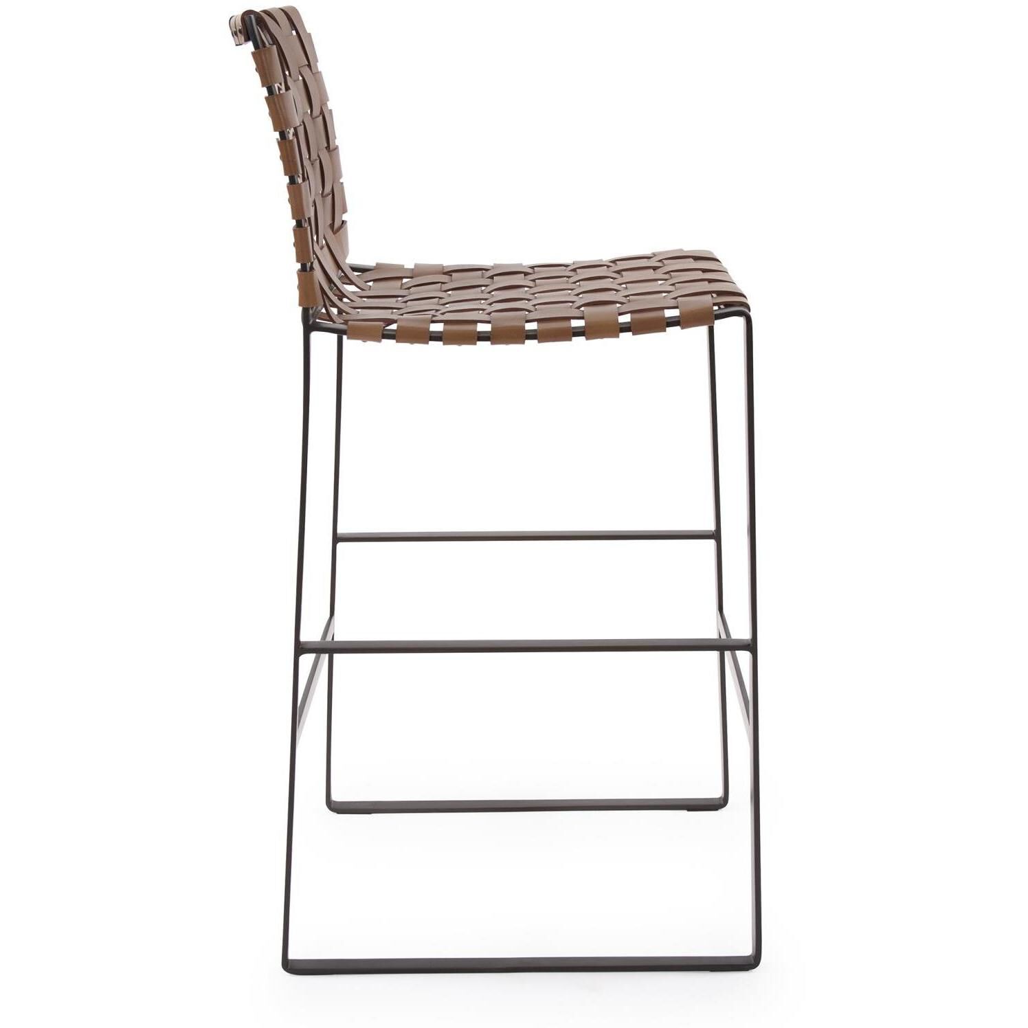 Irving 40 inch Buffalo Brown/Black Barstool