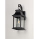 Vicksburg 1 Light 16 inch Black Outdoor Wall Mount