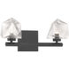 Castello LED 15 inch Matte Black Bathroom Vanity Light Wall Light
