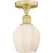 Norfolk 1 Light 5.75 inch Satin Gold Semi-Flush Mount Ceiling Light