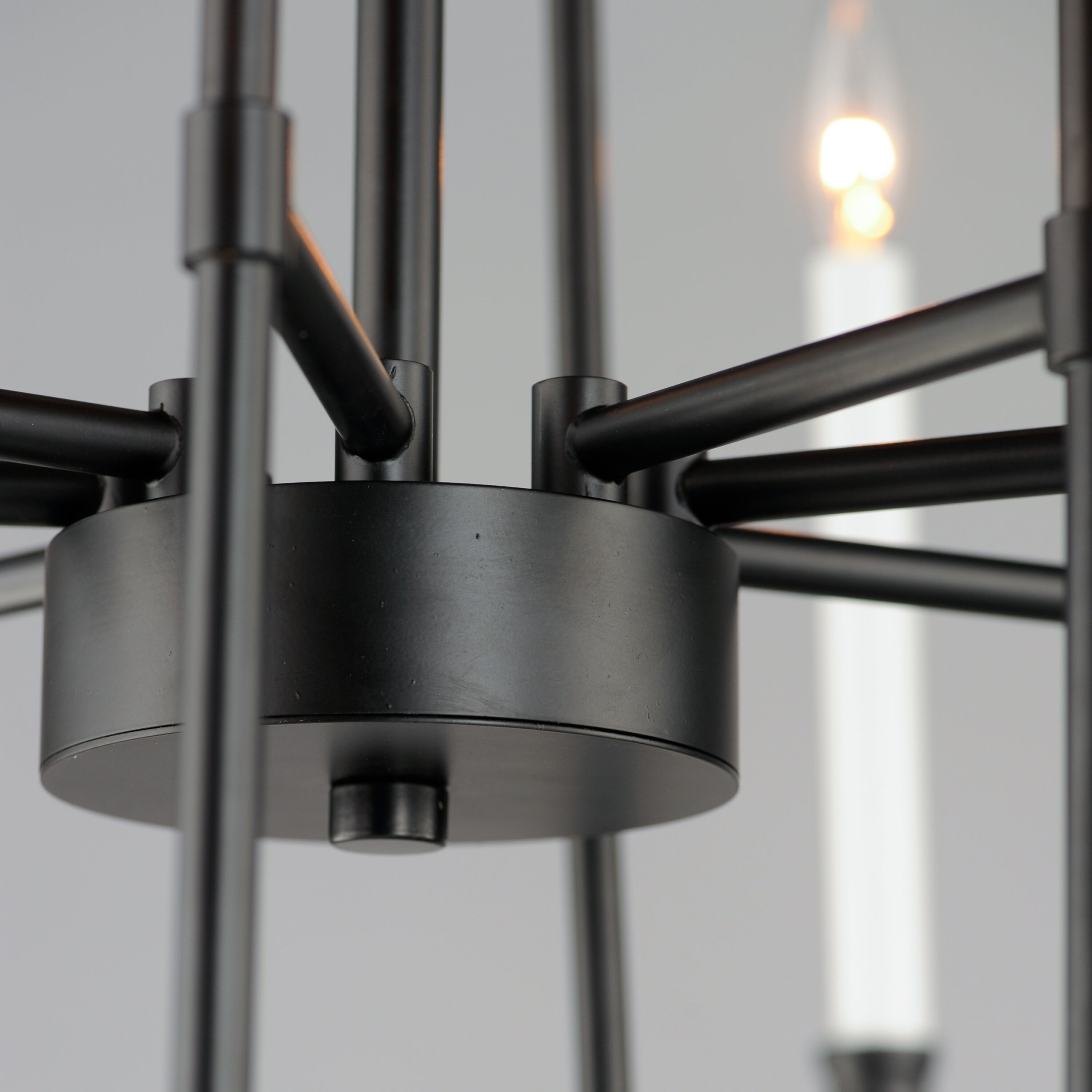 Tux 12 Light 36 inch Black Chandelier Ceiling Light