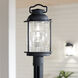 Ashland Bay 1 Light 19 inch Weathered Zinc Outdoor Post Lantern