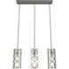 Gablecrest 3 Light 5 inch Distressed White Linear Cluster Pendant Ceiling Light