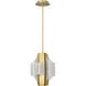 Idris LED 13 inch Vintage Brass Pendant Ceiling Light